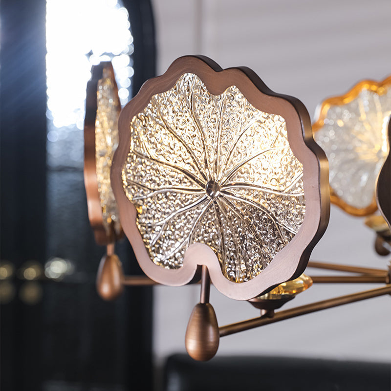 Traditional Lotus Leaf Chandelier