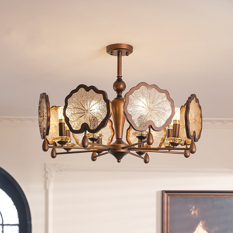 Traditional Lotus Leaf Chandelier