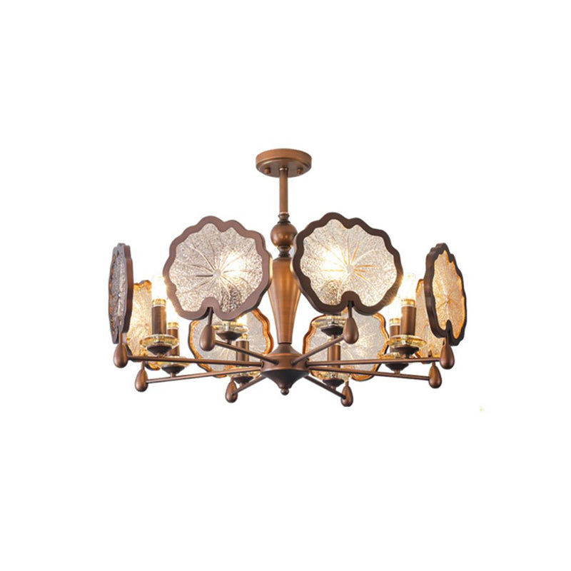 Traditional Lotus Leaf Chandelier