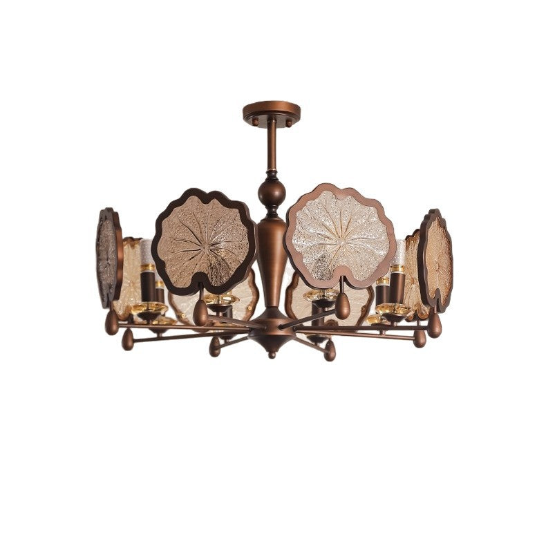 Traditional Lotus Leaf Chandelier