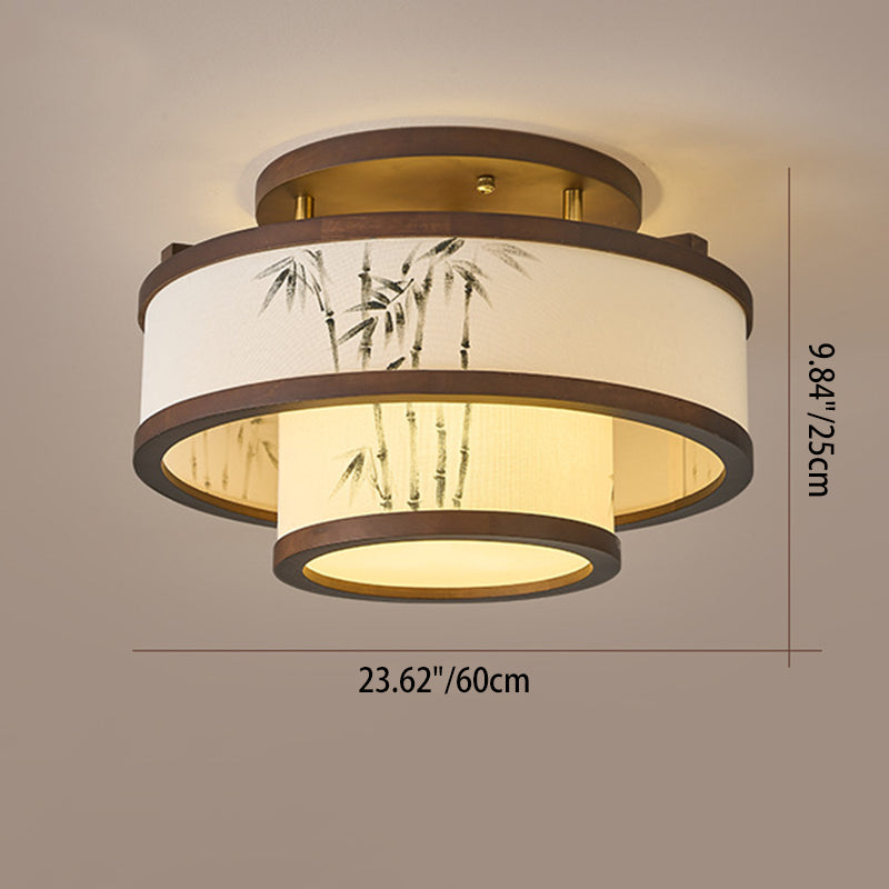 Traditional Cylindrical Ceiling Light