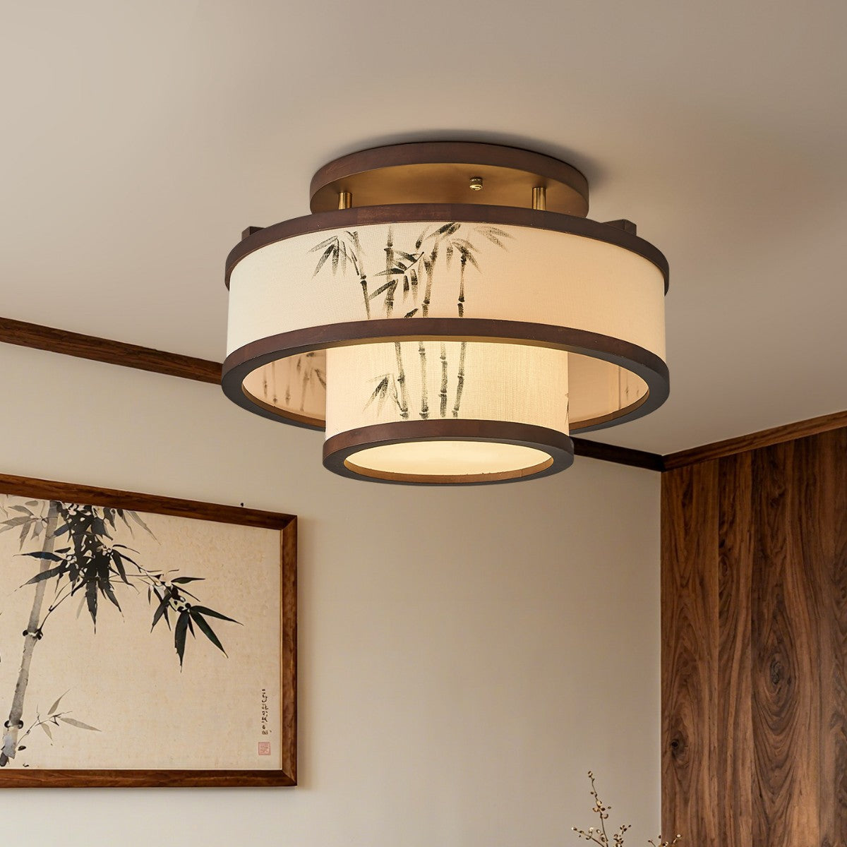 Traditional Cylindrical Ceiling Light
