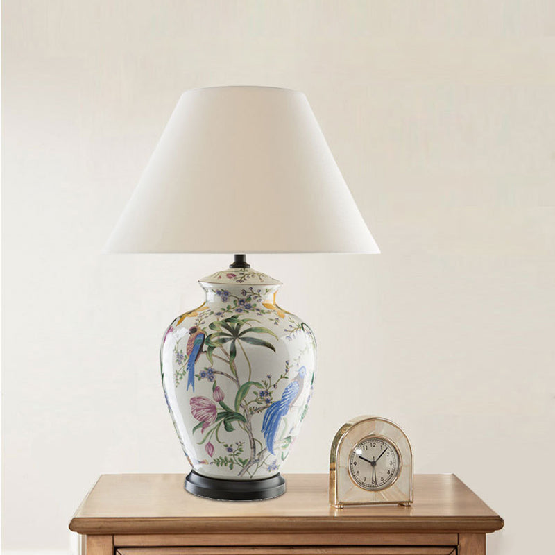 Traditional Flower Table Lamp