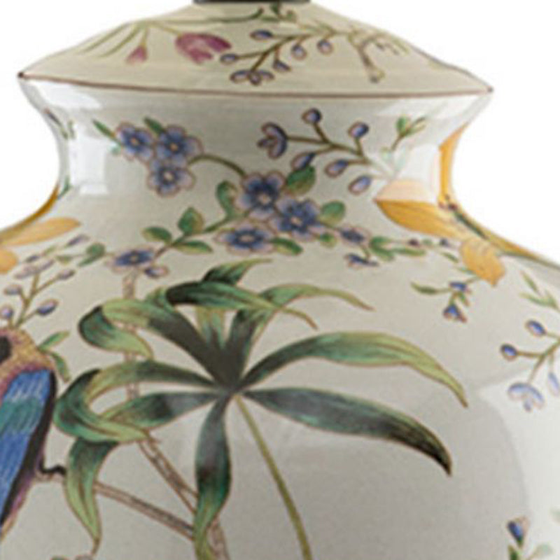 Traditional Flower Table Lamp