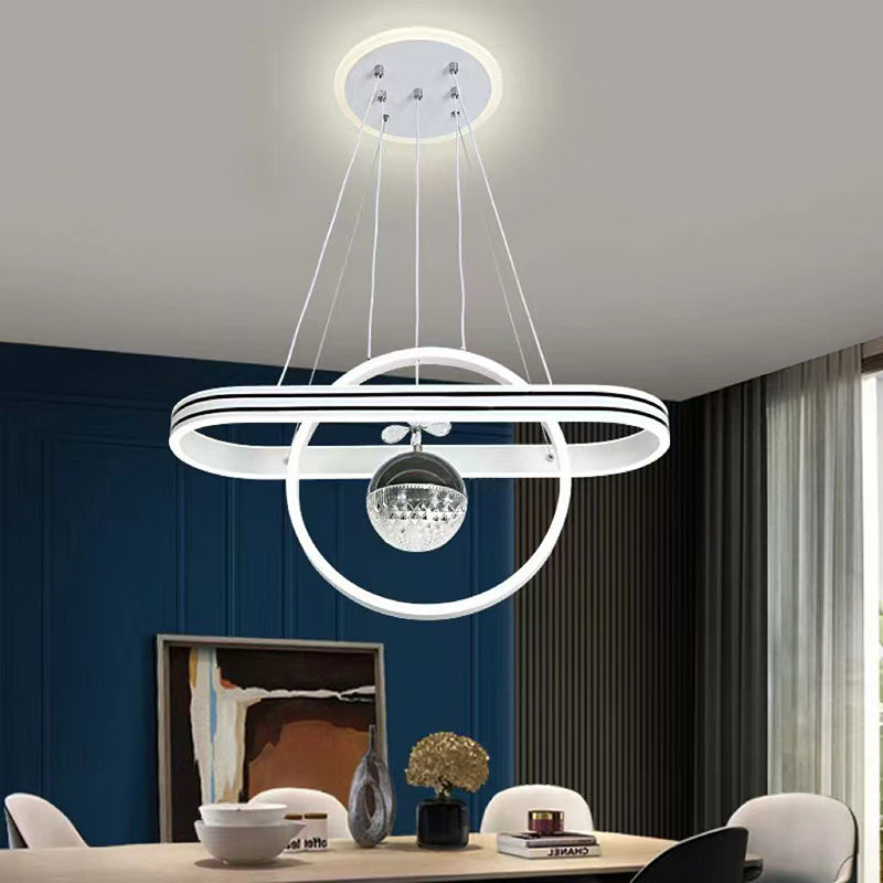 Contemporary Oval Chandelier