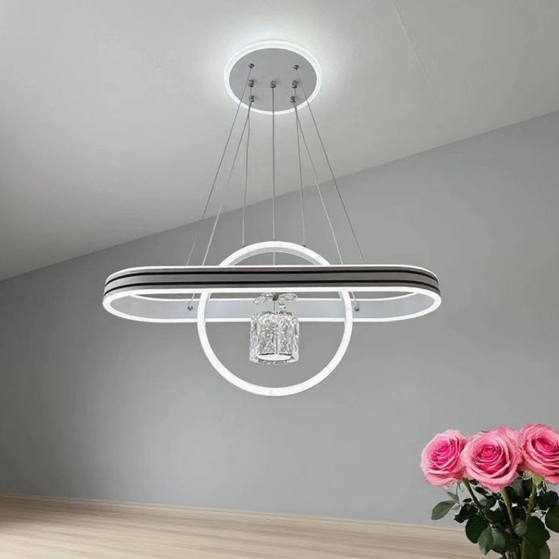Contemporary Oval Chandelier