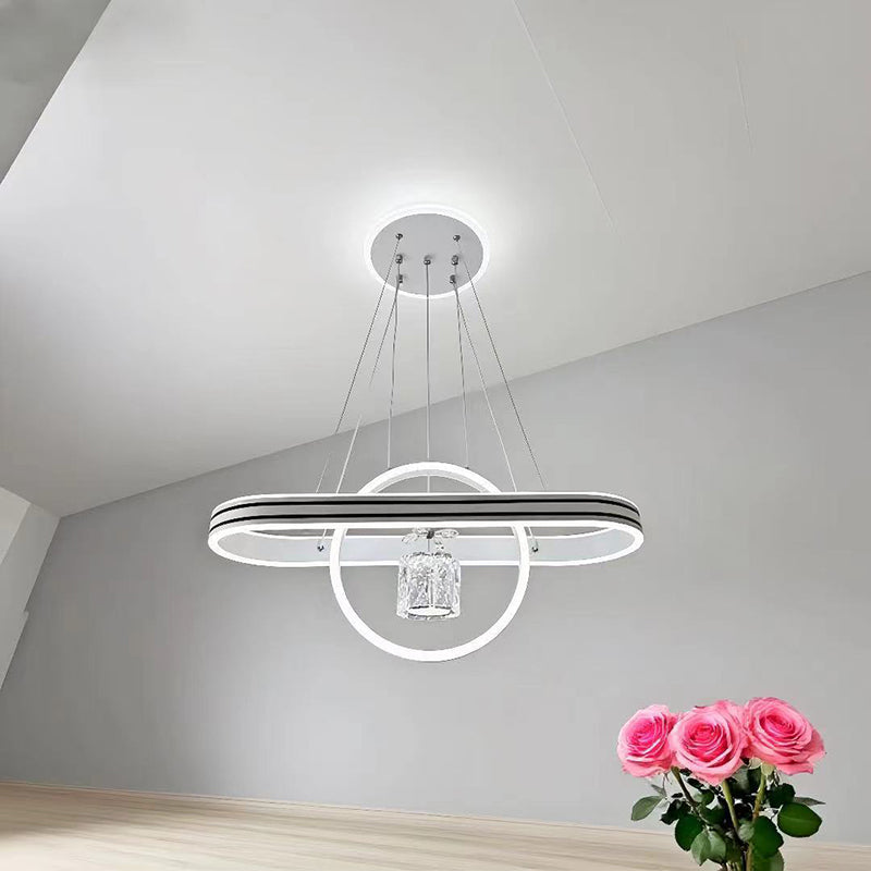 Contemporary Oval Chandelier