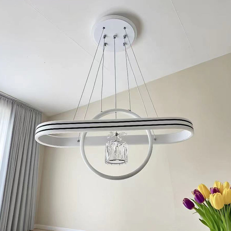 Contemporary Oval Chandelier