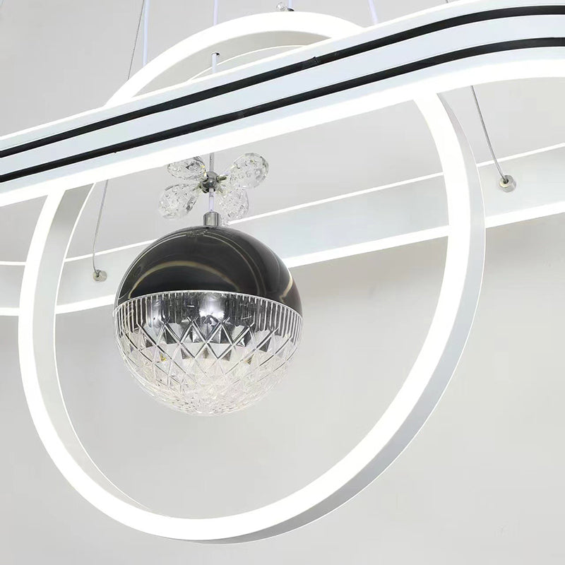 Contemporary Oval Chandelier