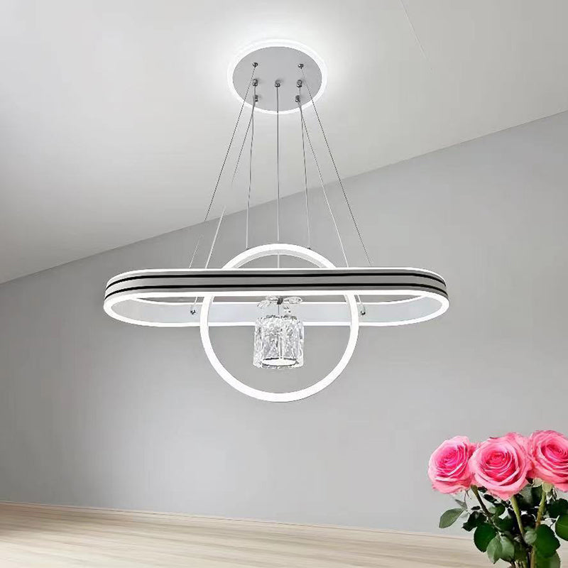 Contemporary Oval Chandelier