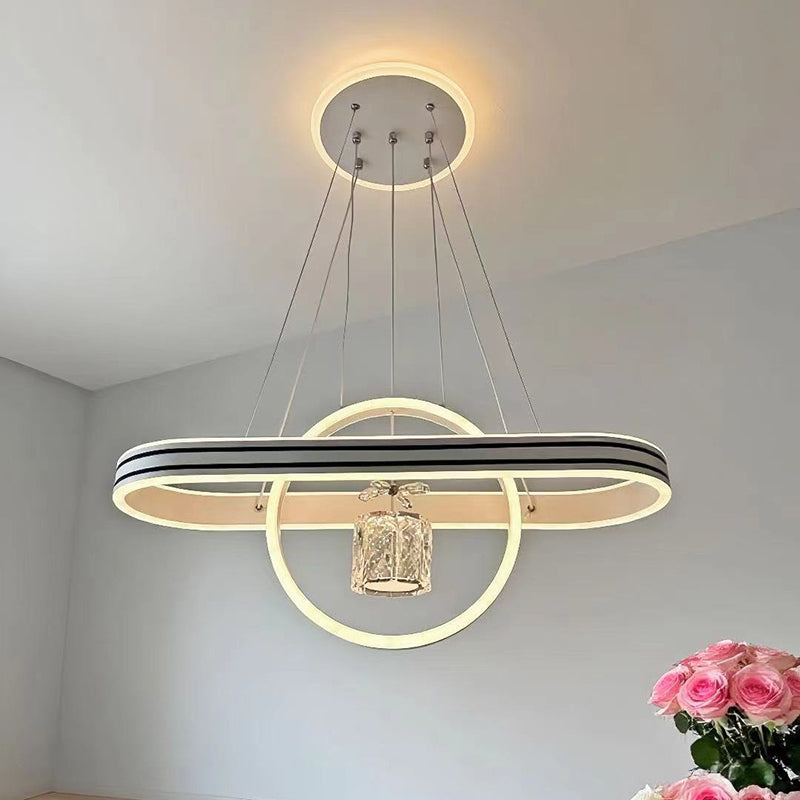 Contemporary Oval Chandelier