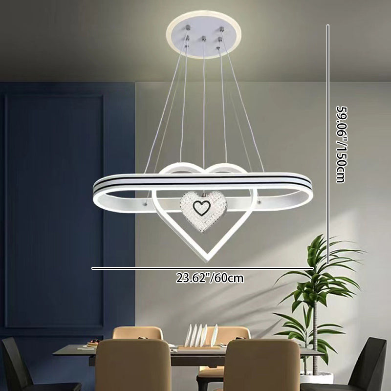 Contemporary Oval Chandelier