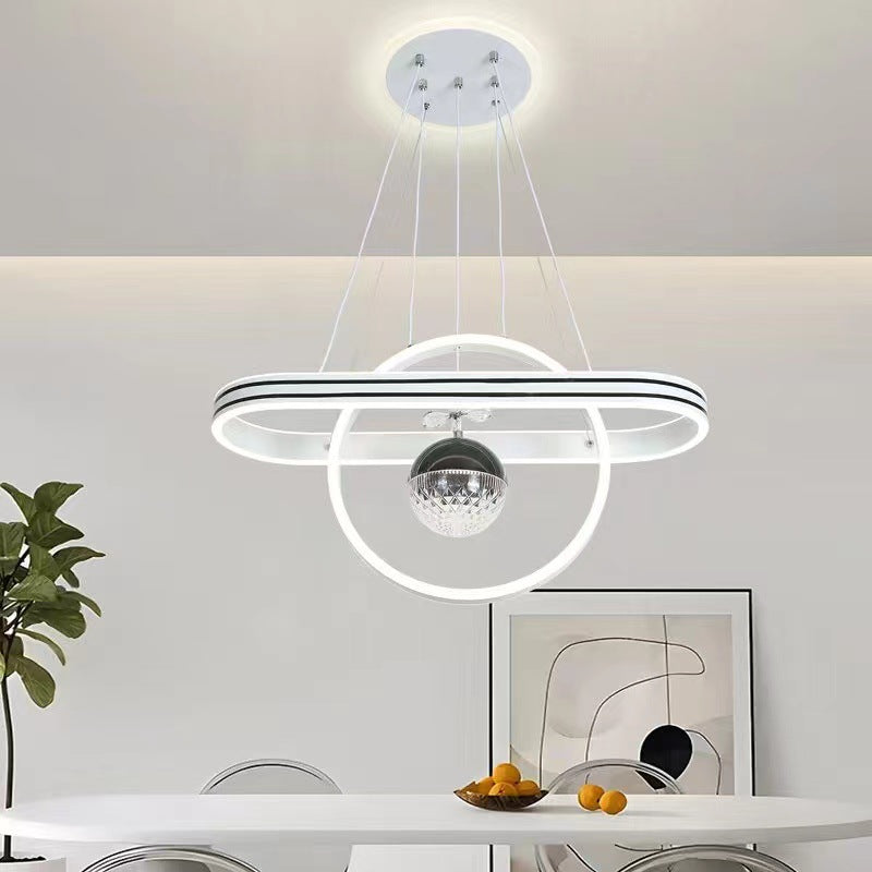 Contemporary Oval Chandelier