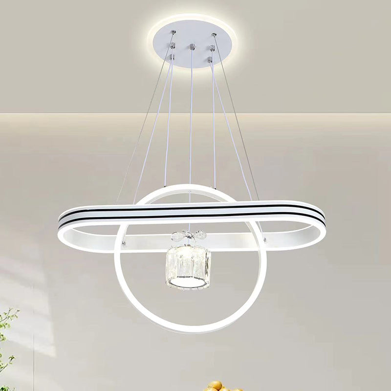 Contemporary Oval Chandelier