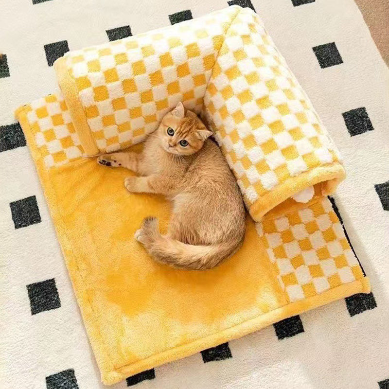 Contemporary Square Cat Bed