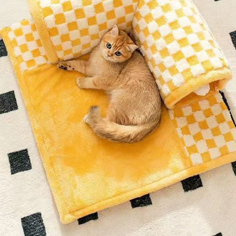 Contemporary Square Cat Bed