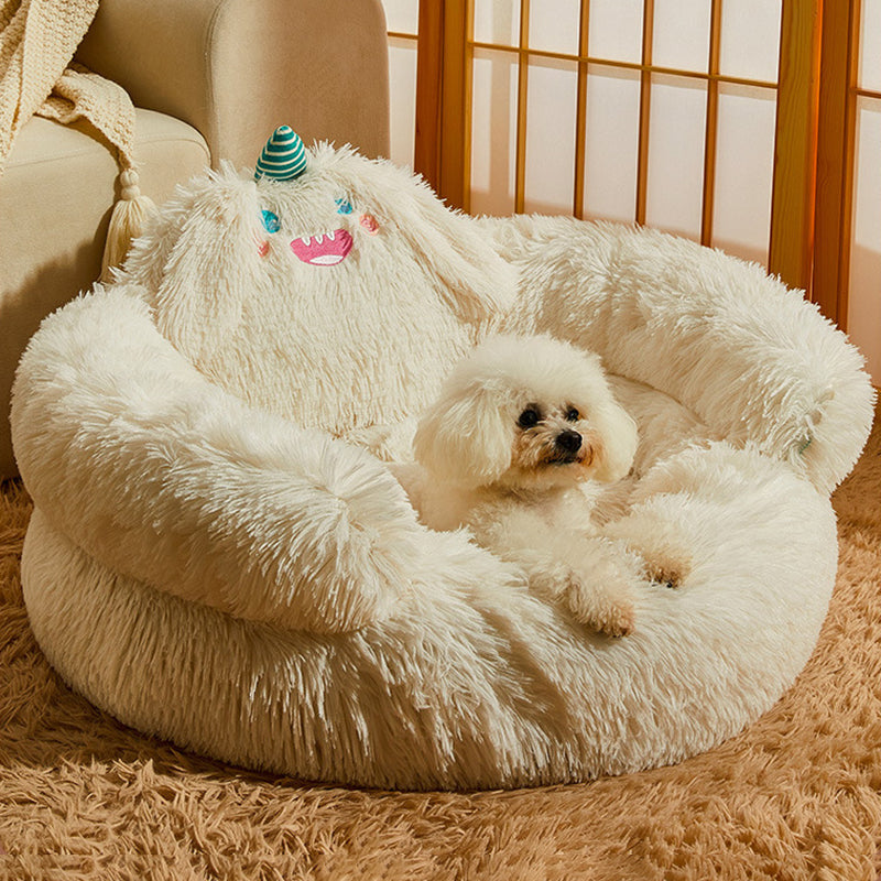 Contemporary Cartoon Cat Bed