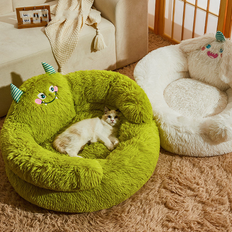 Contemporary Cartoon Cat Bed