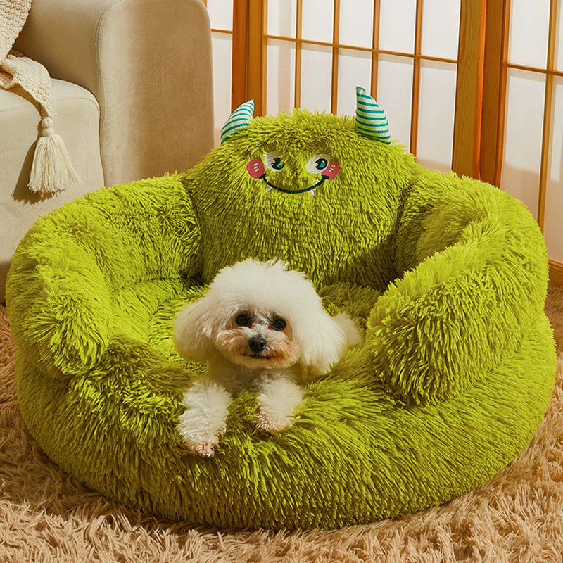 Contemporary Cartoon Cat Bed