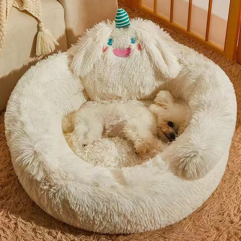 Contemporary Cartoon Cat Bed