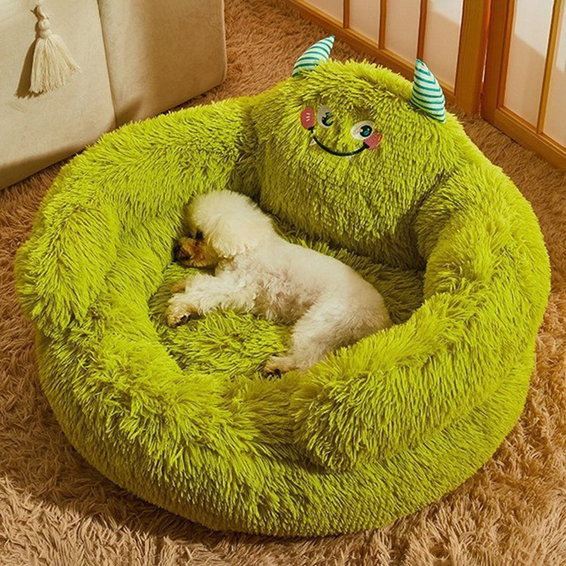 Contemporary Cartoon Cat Bed