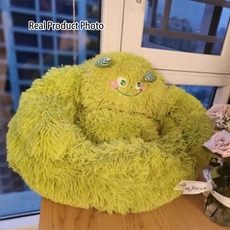 Contemporary Cartoon Cat Bed