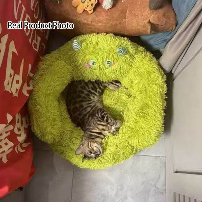 Contemporary Cartoon Cat Bed