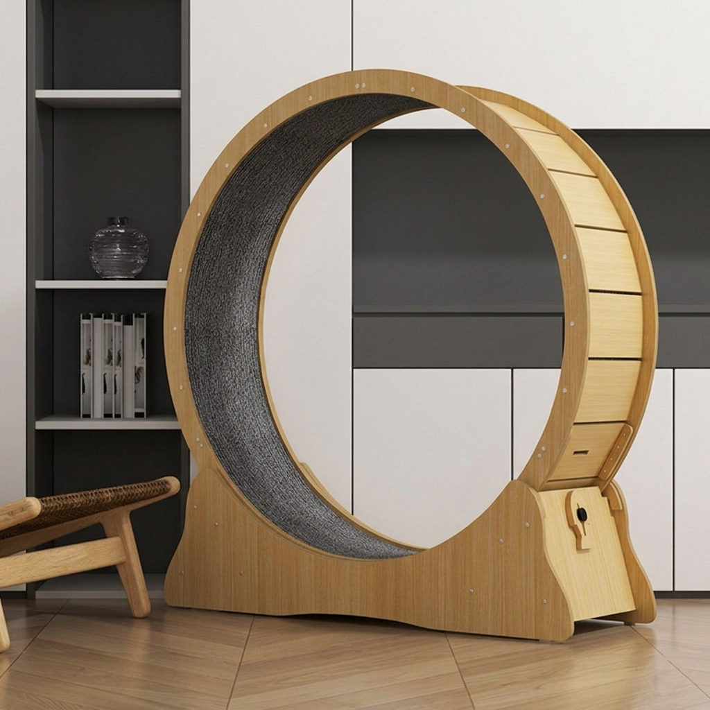 Minimalist Round Cat Scratcher