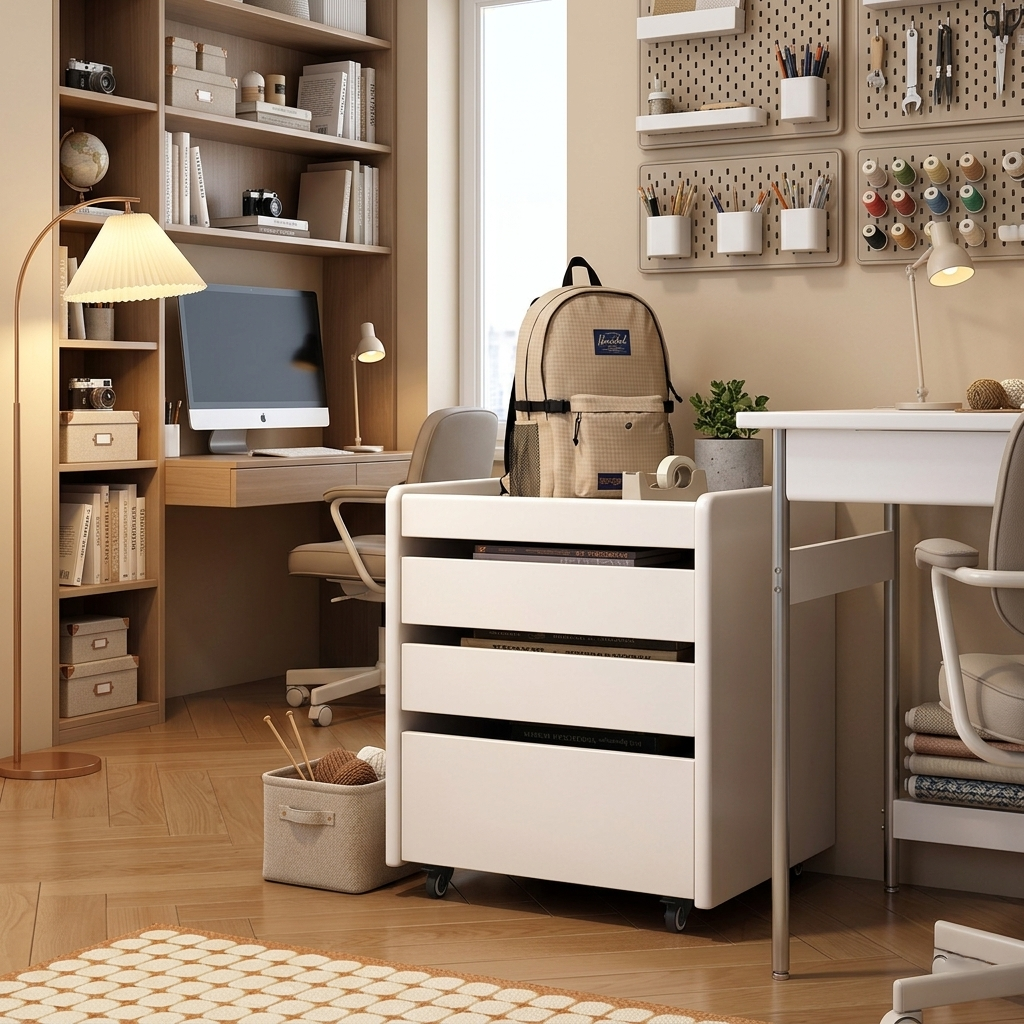 Contemporary Square Storage Cabinet