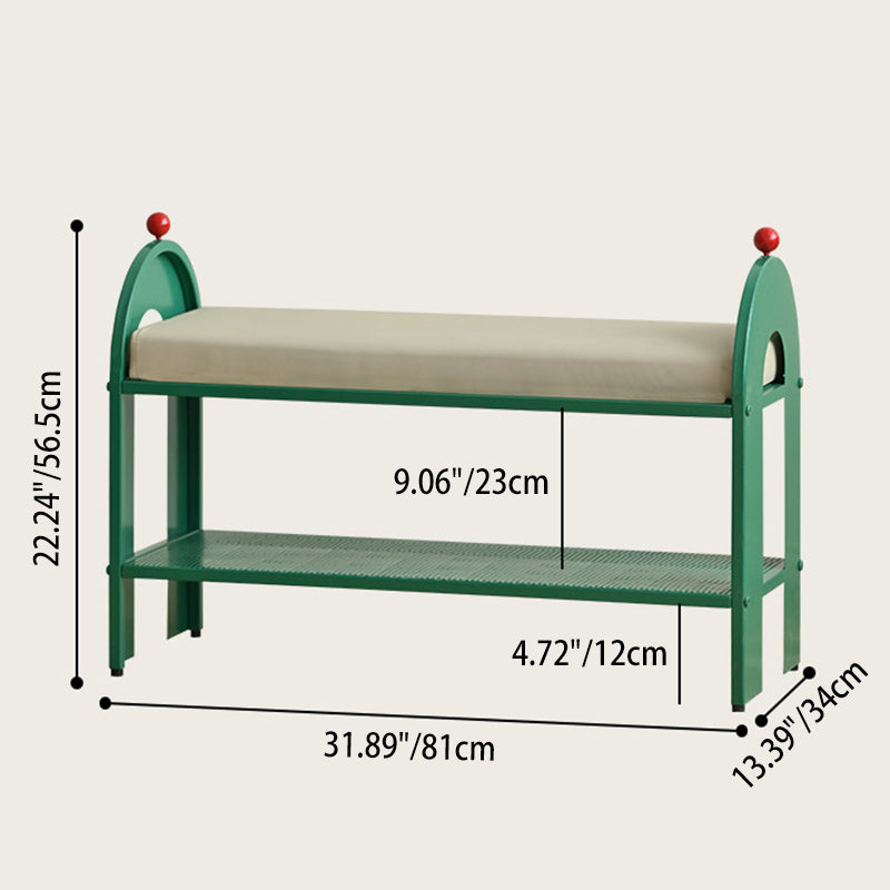 Contemporary Rectangular Shoe Bench