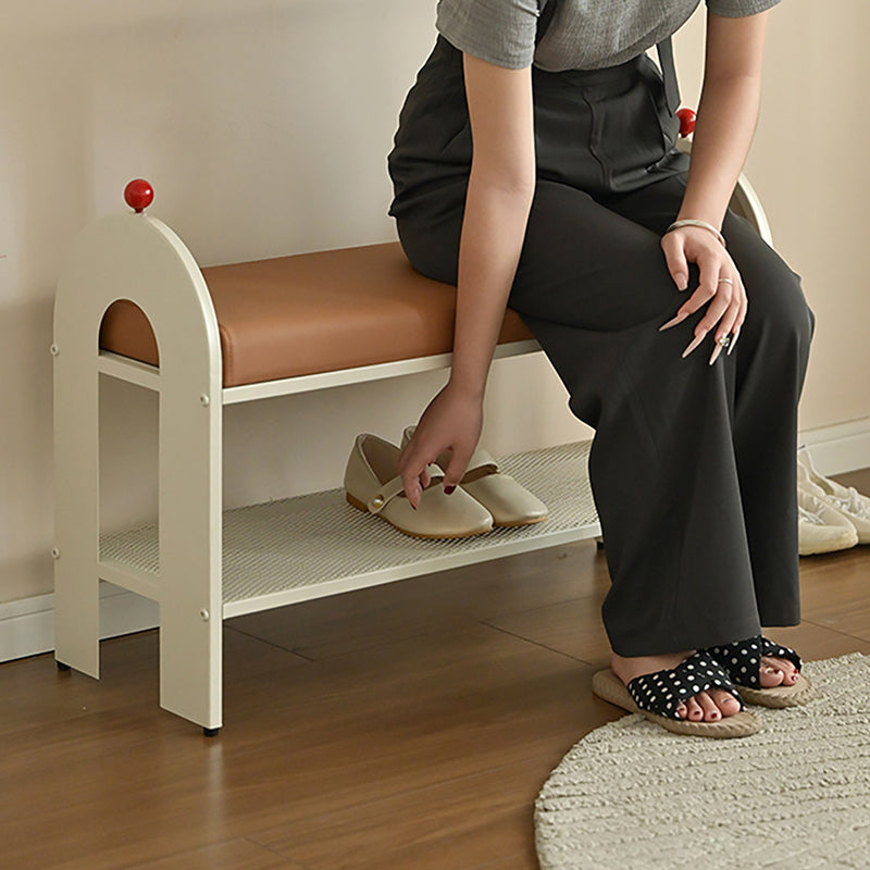 Contemporary Rectangular Shoe Bench