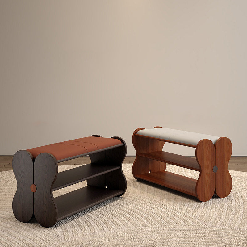 Traditional Rectangular Shoe Bench