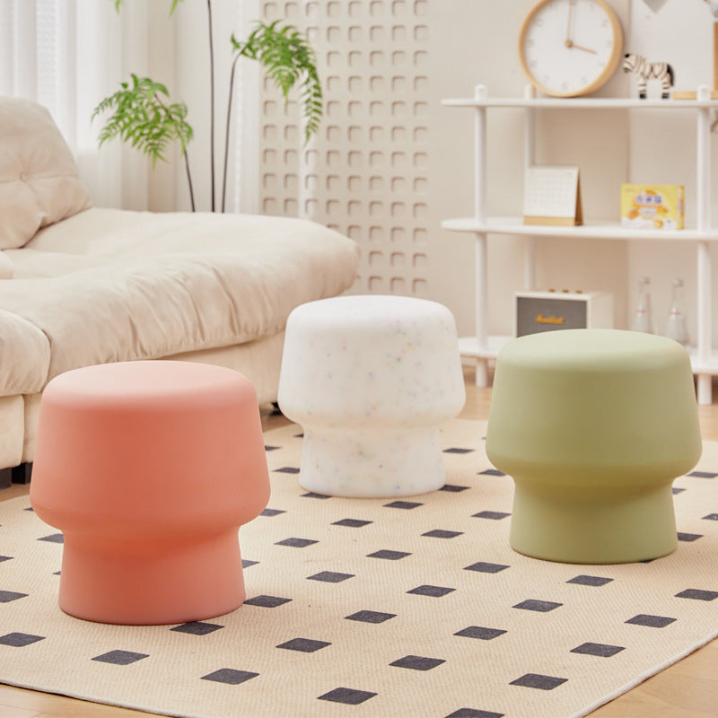 Scandinavian Round Storage Stool