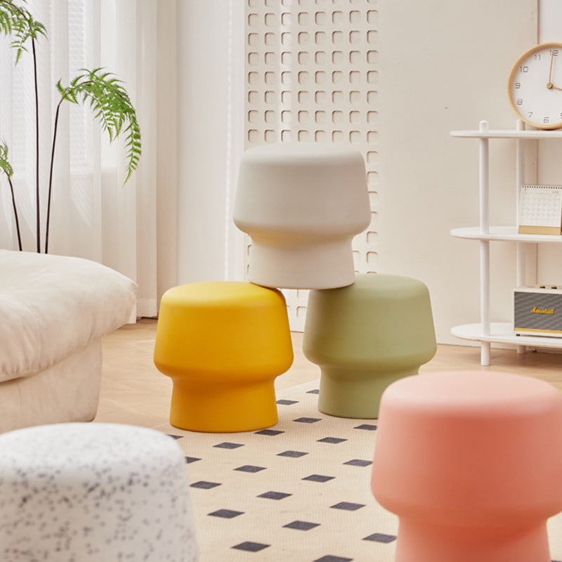 Scandinavian Round Storage Stool